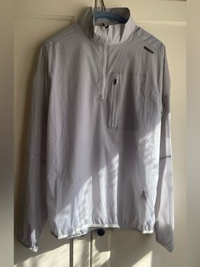 NWT Tom BRADY BRAND Mens Small Light Weight Half Zip Pullover Windbreaker Golf